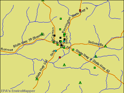 Carrollton, Ohio environmental map by EPA