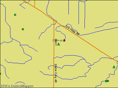 Convoy, Ohio environmental map by EPA