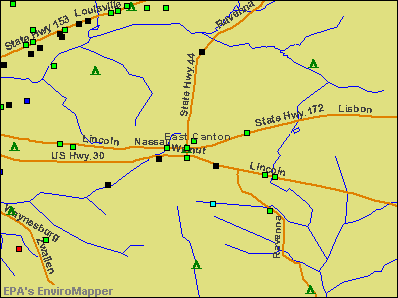 East Canton, Ohio environmental map by EPA