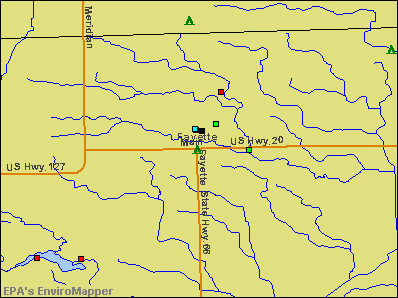 Fayette, Ohio environmental map by EPA