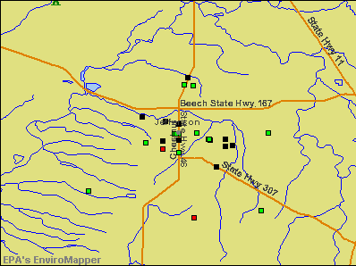 Jefferson, Ohio environmental map by EPA