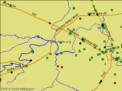 Leavittsburg, Ohio environmental map by EPA