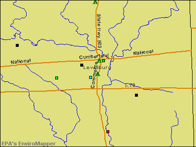 Lewisburg, Ohio environmental map by EPA