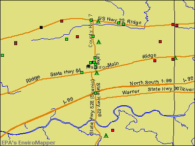 Madison, Ohio environmental map by EPA