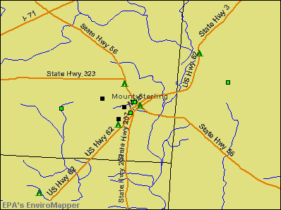 Mount Sterling, Ohio environmental map by EPA