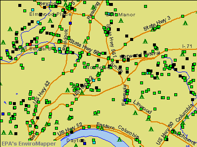 Norwood, Ohio environmental map by EPA