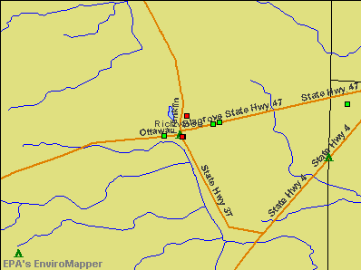Richwood, Ohio environmental map by EPA
