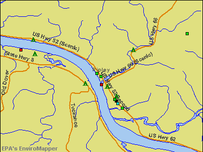 Ripley, Ohio environmental map by EPA