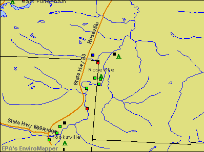 Roseville, Ohio environmental map by EPA