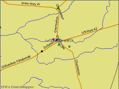 South Charleston, Ohio environmental map by EPA