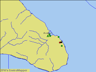Avalon, California environmental map by EPA
