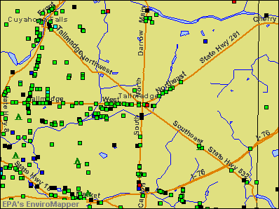 Tallmadge, Ohio environmental map by EPA