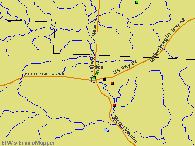 Utica, Ohio environmental map by EPA