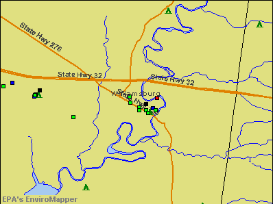 Williamsburg, Ohio environmental map by EPA