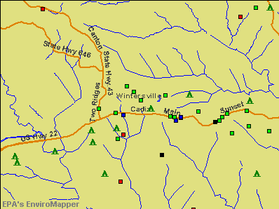 Wintersville, Ohio environmental map by EPA