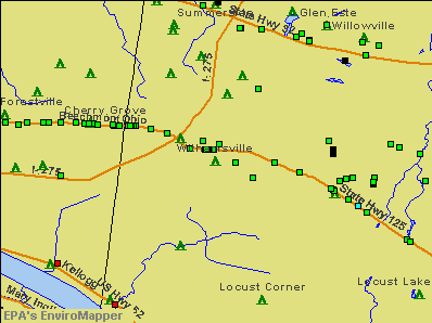 Withamsville, Ohio environmental map by EPA