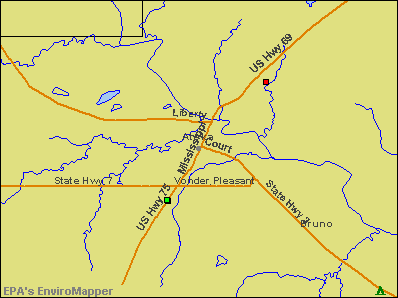 Atoka, Oklahoma environmental map by EPA