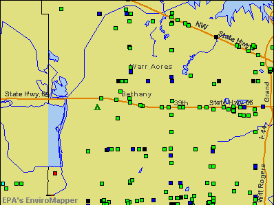 Bethany, Oklahoma environmental map by EPA