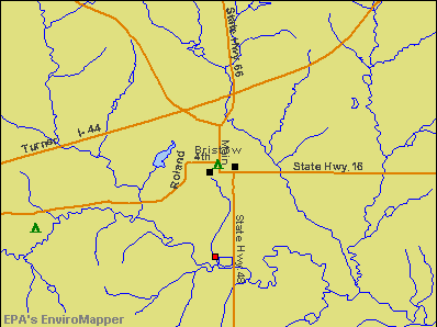Bristow, Oklahoma environmental map by EPA