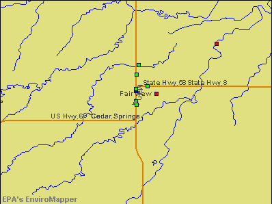 Fairview, Oklahoma environmental map by EPA