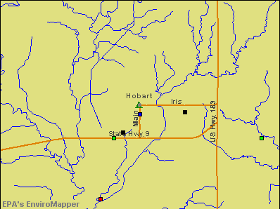 Hobart, Oklahoma environmental map by EPA