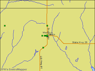 Marlow, Oklahoma environmental map by EPA