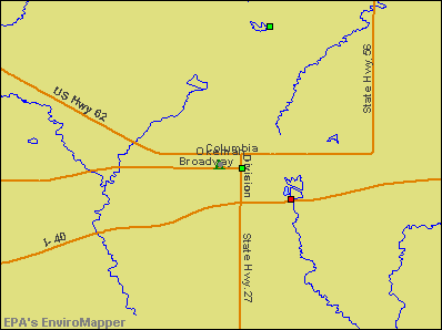 Okemah, Oklahoma environmental map by EPA