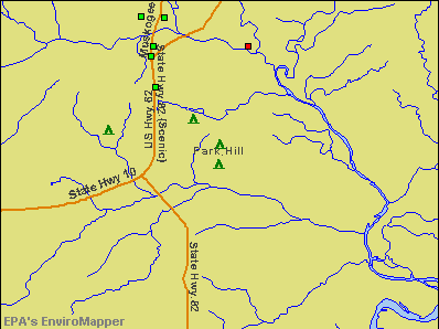 Park Hill, Oklahoma environmental map by EPA