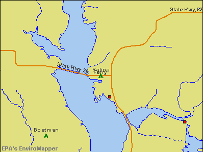 Salina, Oklahoma environmental map by EPA