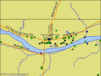 Sand Springs, Oklahoma environmental map by EPA
