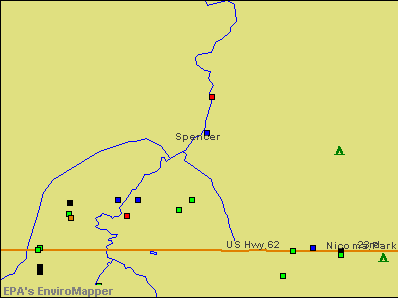 Spencer, Oklahoma environmental map by EPA