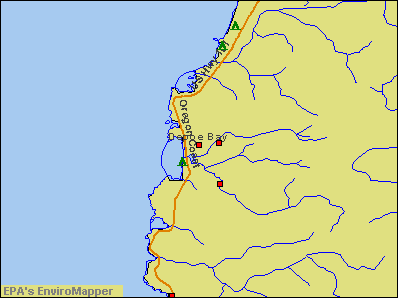 Depoe Bay, Oregon environmental map by EPA