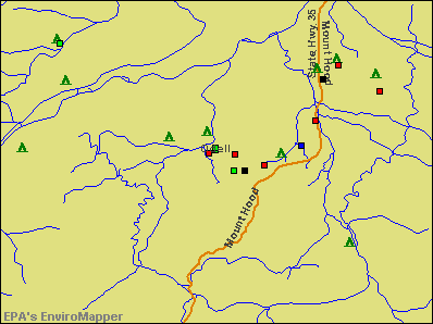 Odell, Oregon environmental map by EPA