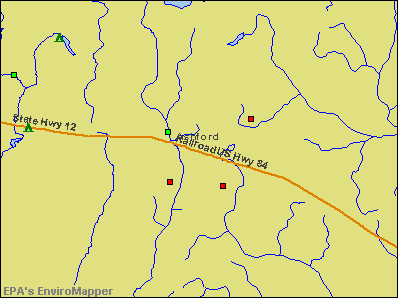 Ashford, Alabama environmental map by EPA