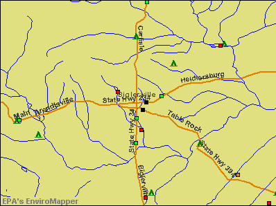 Biglerville, Pennsylvania environmental map by EPA
