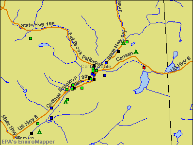 Carbondale, Pennsylvania environmental map by EPA