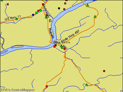 Catawissa, Pennsylvania environmental map by EPA