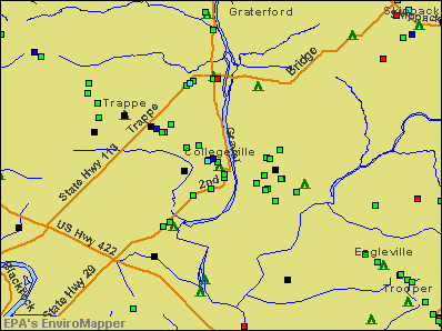 Collegeville, Pennsylvania environmental map by EPA