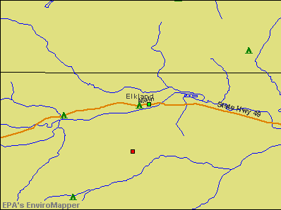 Elkland, Pennsylvania environmental map by EPA