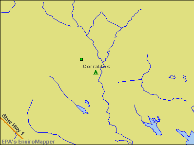 Corralitos, California environmental map by EPA