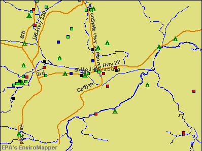 Hollidaysburg, Pennsylvania environmental map by EPA