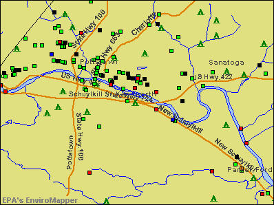Kenilworth, Pennsylvania environmental map by EPA