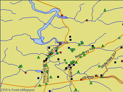 Latrobe, Pennsylvania environmental map by EPA