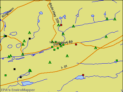 Mahanoy City, Pennsylvania environmental map by EPA