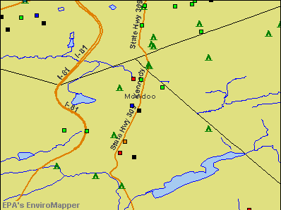 McAdoo, Pennsylvania environmental map by EPA