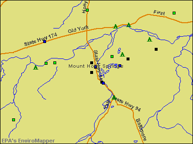 Mount Holly Springs, Pennsylvania environmental map by EPA