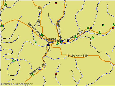 New Bethlehem, Pennsylvania environmental map by EPA