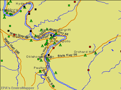 North Apollo, Pennsylvania environmental map by EPA