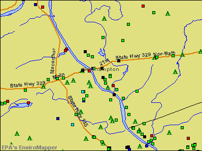 Northampton, Pennsylvania environmental map by EPA