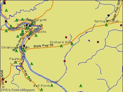 Orchard Hills, Pennsylvania environmental map by EPA